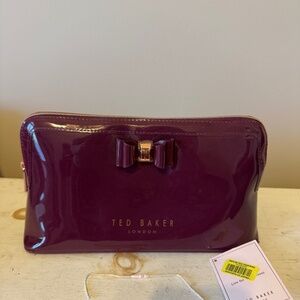 Ted Baker raspberry cosmetic bag